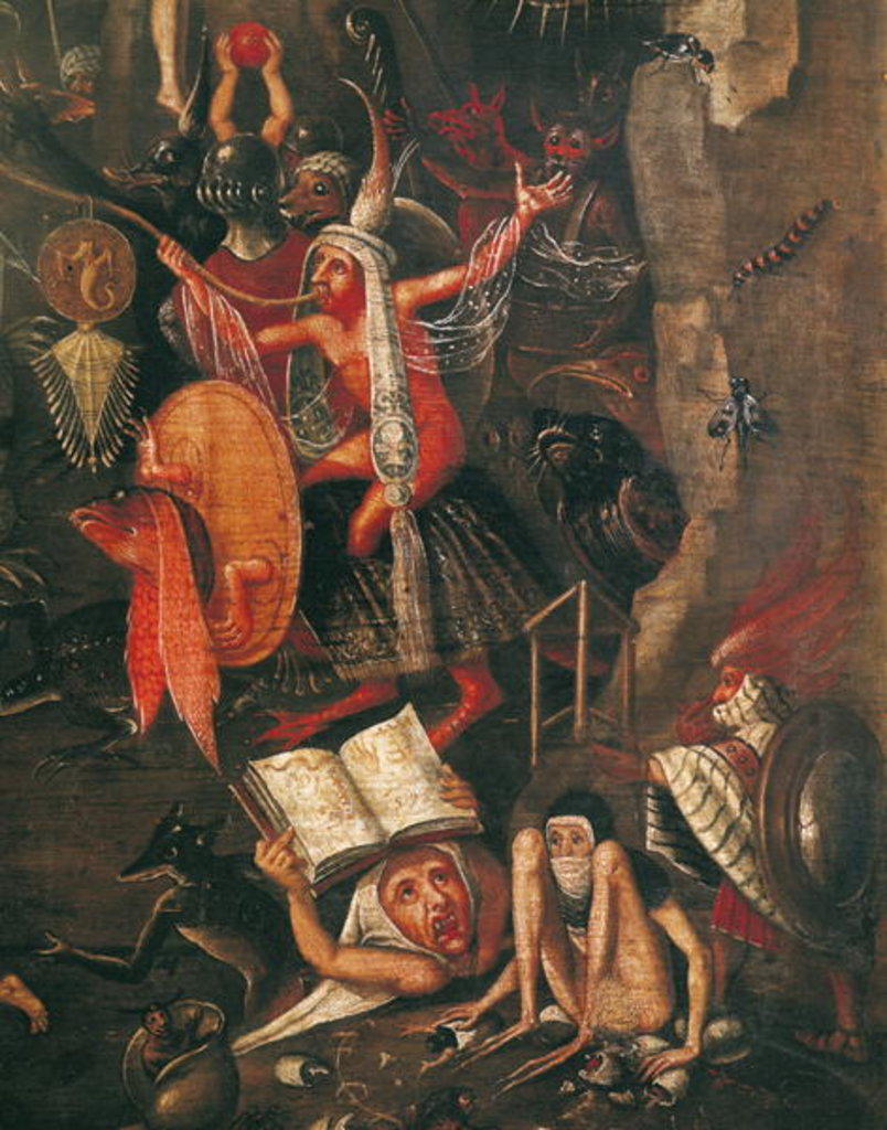 Detail of The Inferno by Herri met de Bles