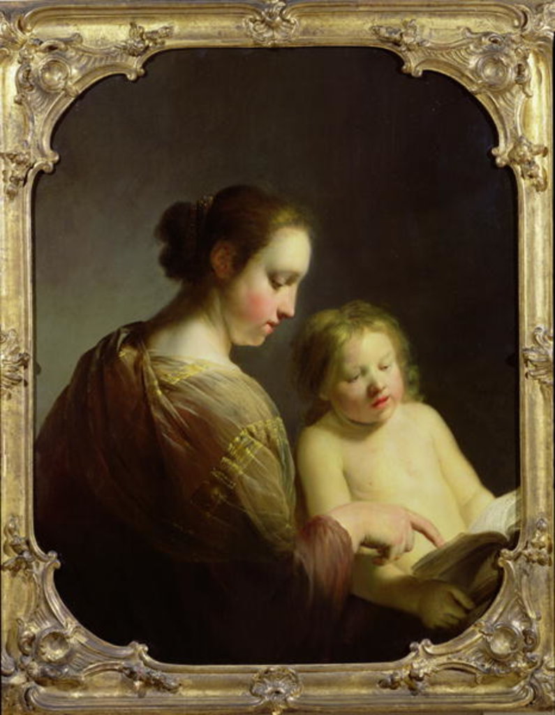 Detail of The Virgin Teaching the Infant Christ to Read, c.1630 by Pieter Fransz. de Grebber