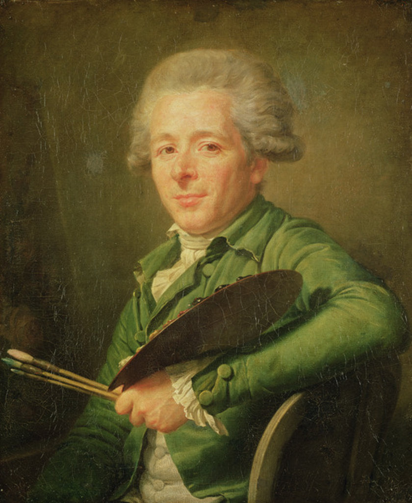 Detail of Self Portrait by Jean-Baptiste Le Prince