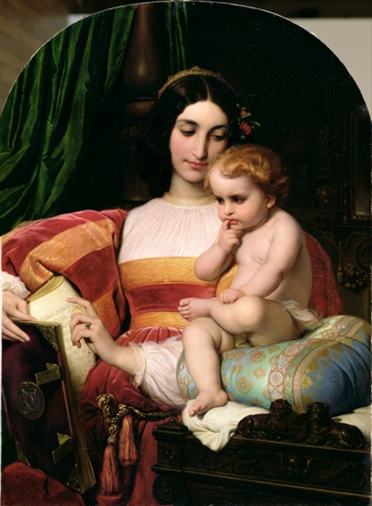 Detail of The Childhood of Pico della Mirandola 1842 by Hippolyte Delaroche