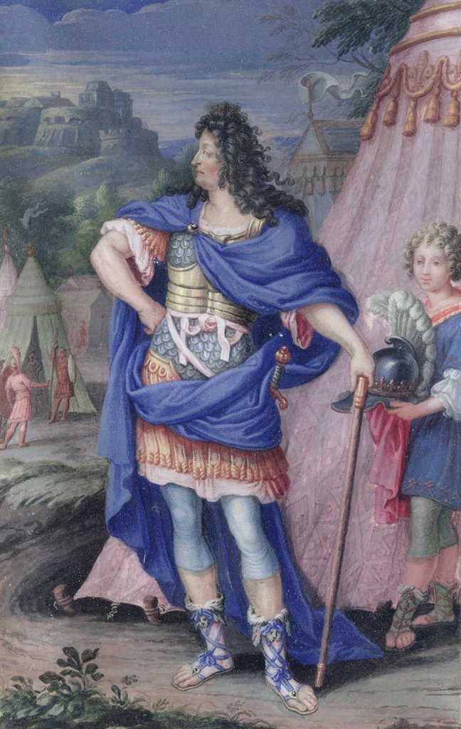 Detail of Portrait of Louis XIV King of France by French School