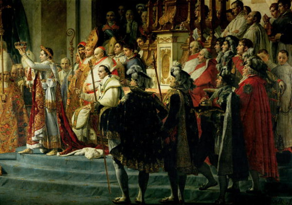 Detail of The Consecration of the Emperor Napoleon and the Coronation of the Empress Josephine by Pope Pius VII 2nd December 1804, 1807 by Jacques Louis David
