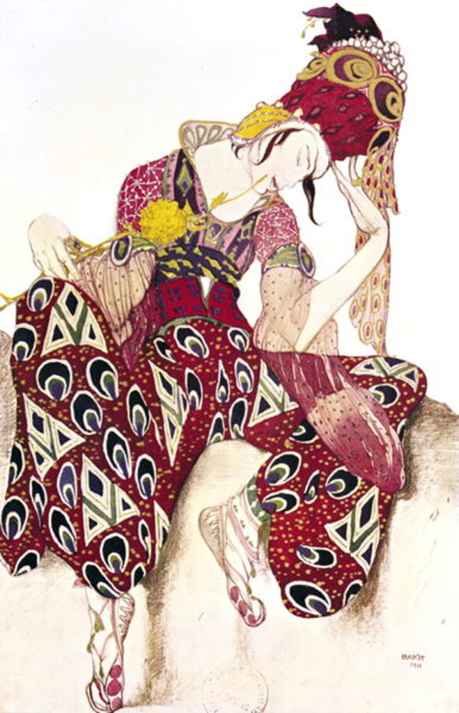 Detail of Costume design for Nijinsky in the ballet 'La Peri' by Paul Dukas, 1911 by Leon Bakst