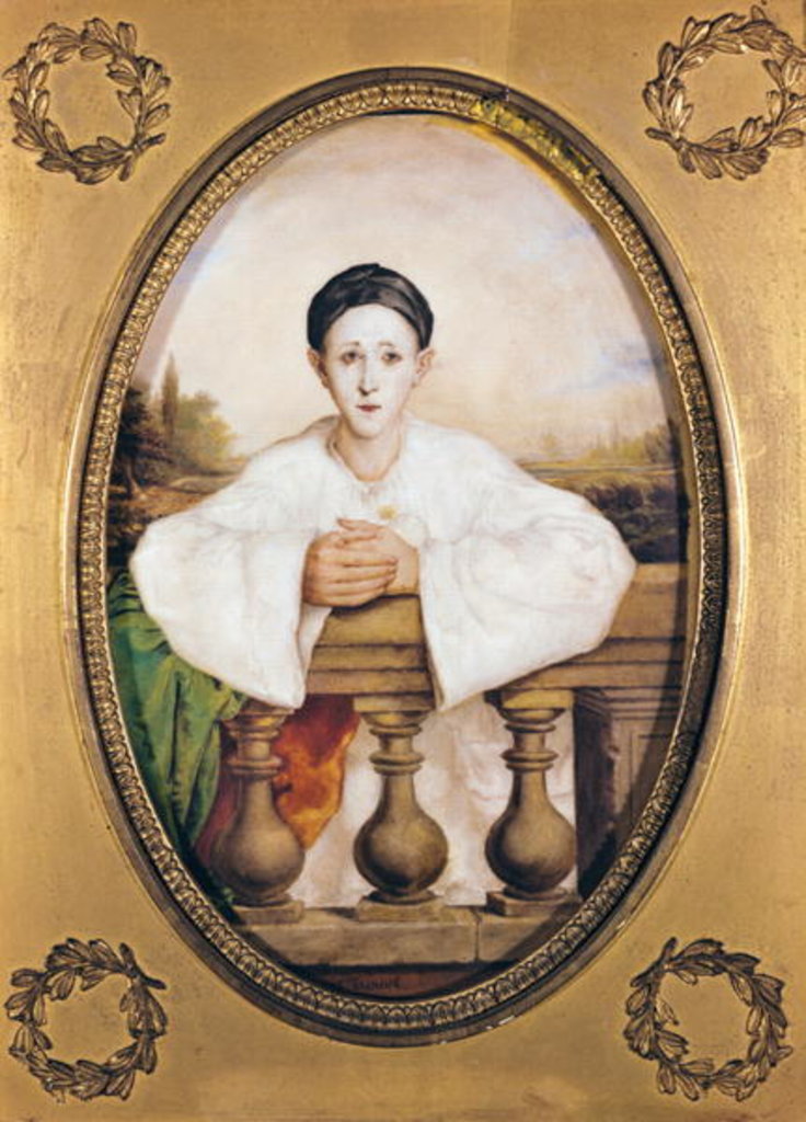 Detail of Portrait of Gaspard Deburau as Pierrot, c.1815 by A. Trouve