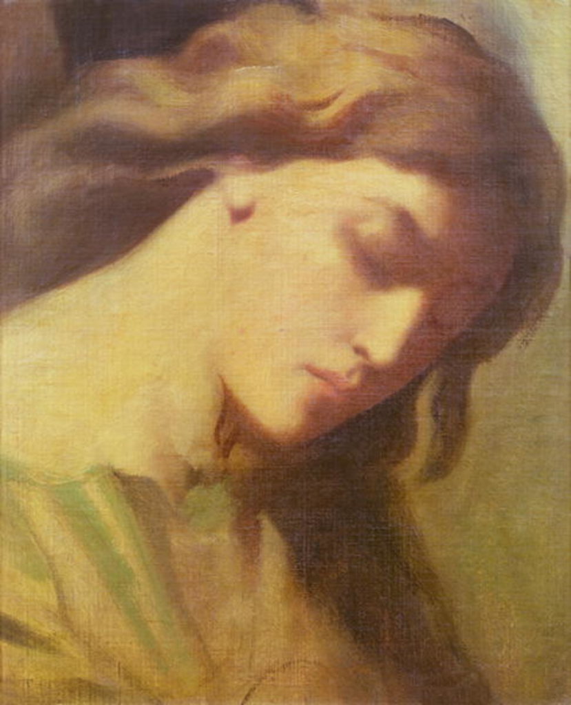 Detail of An Angel, study for the Mount of Olives, 1840 by Theodore Chasseriau