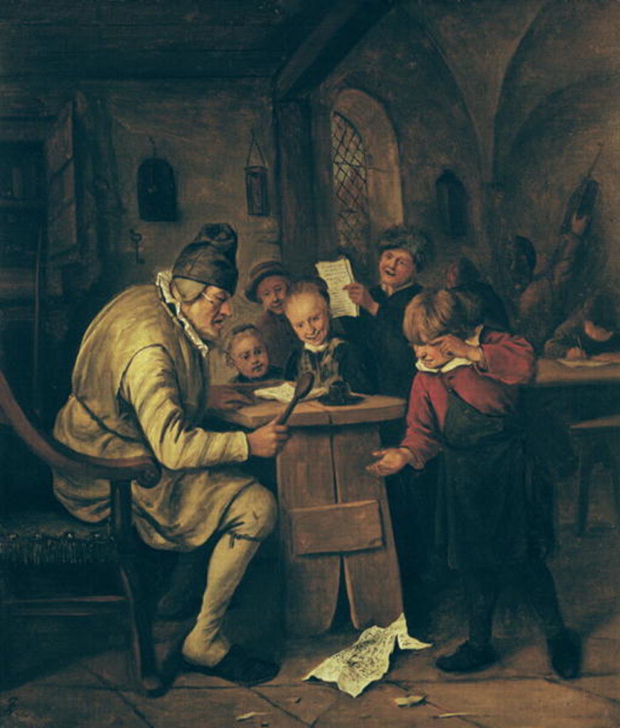 Detail of The School Master, 1626-79 by Jan Havicksz Steen