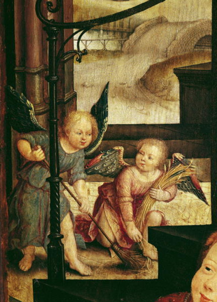 Detail of Triptych of the Adoration of the Child by Jean the Elder Bellegambe