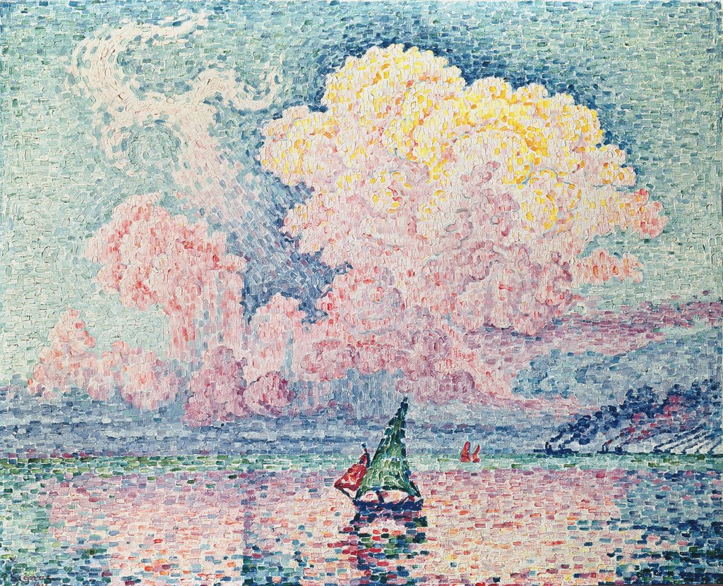 Detail of Antibes, the Pink Cloud, 1916 by Paul Signac