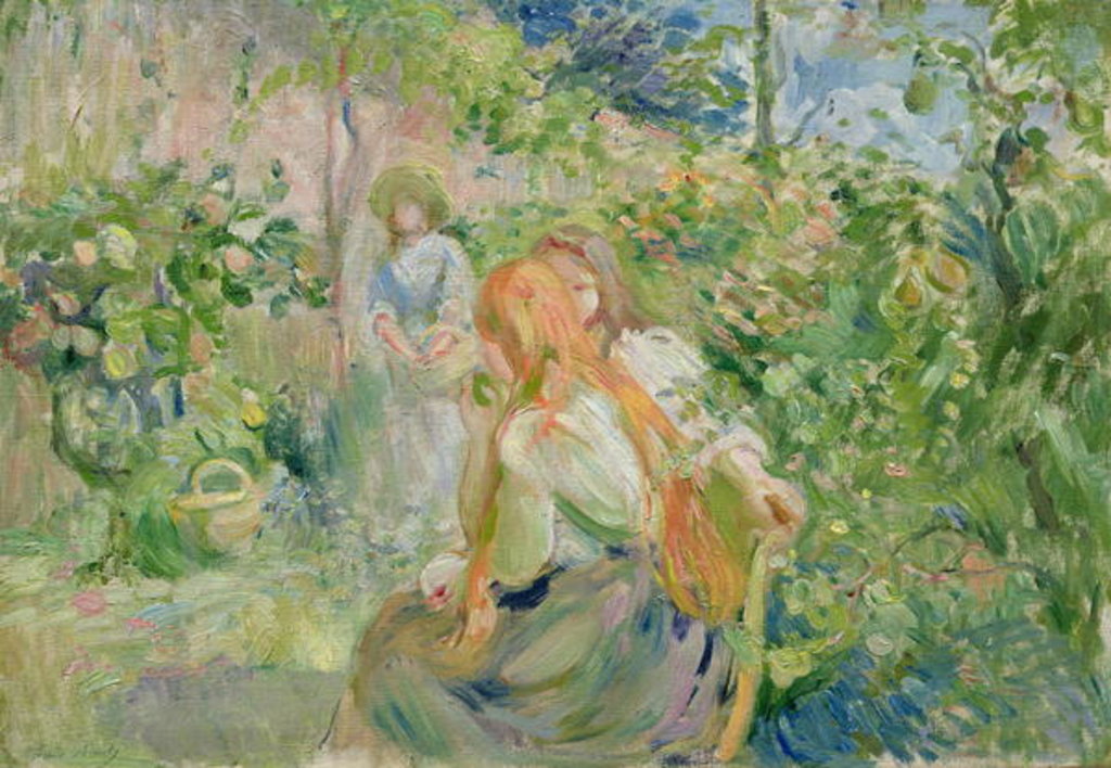 Detail of In the Garden at Roche-Plate, 1894 by Berthe Morisot