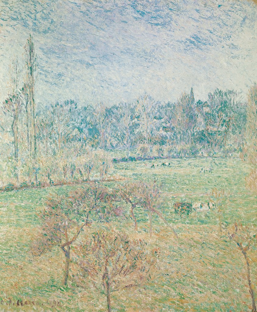 Detail of Autumn Morning, 1892 by Camille Pissarro