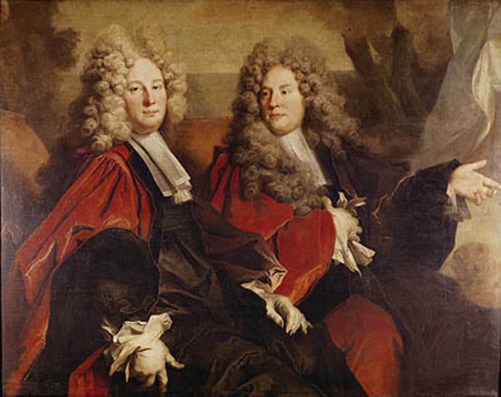 Detail of Portrait of Alderman Hugues Desnots and Alderman Bouhet, elected in 1702 by Nicolas de Largilliere