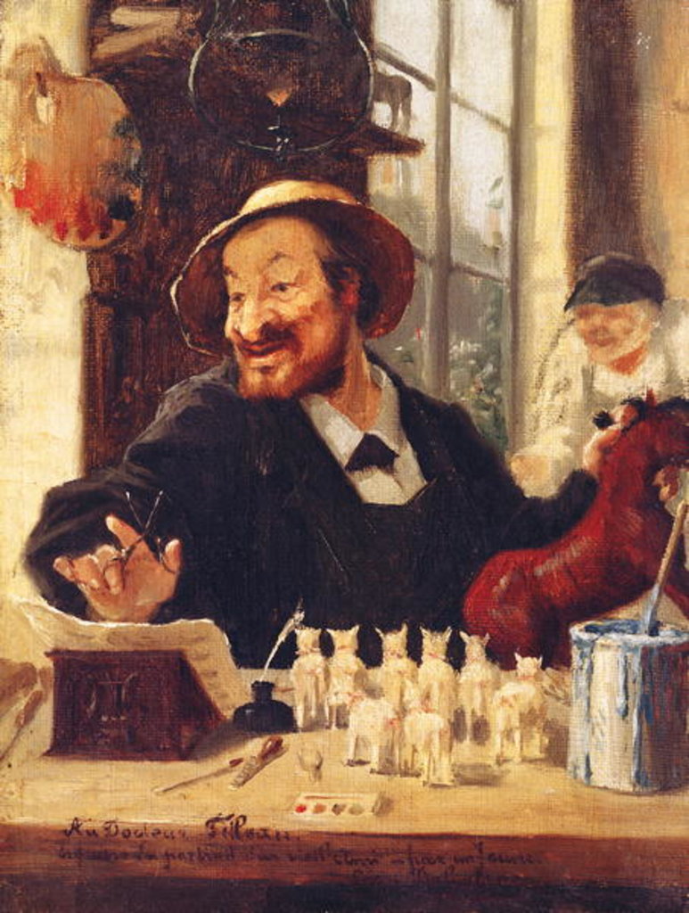 Detail of Portrait of Shaunard, or Shanne by Leon Dehaisne