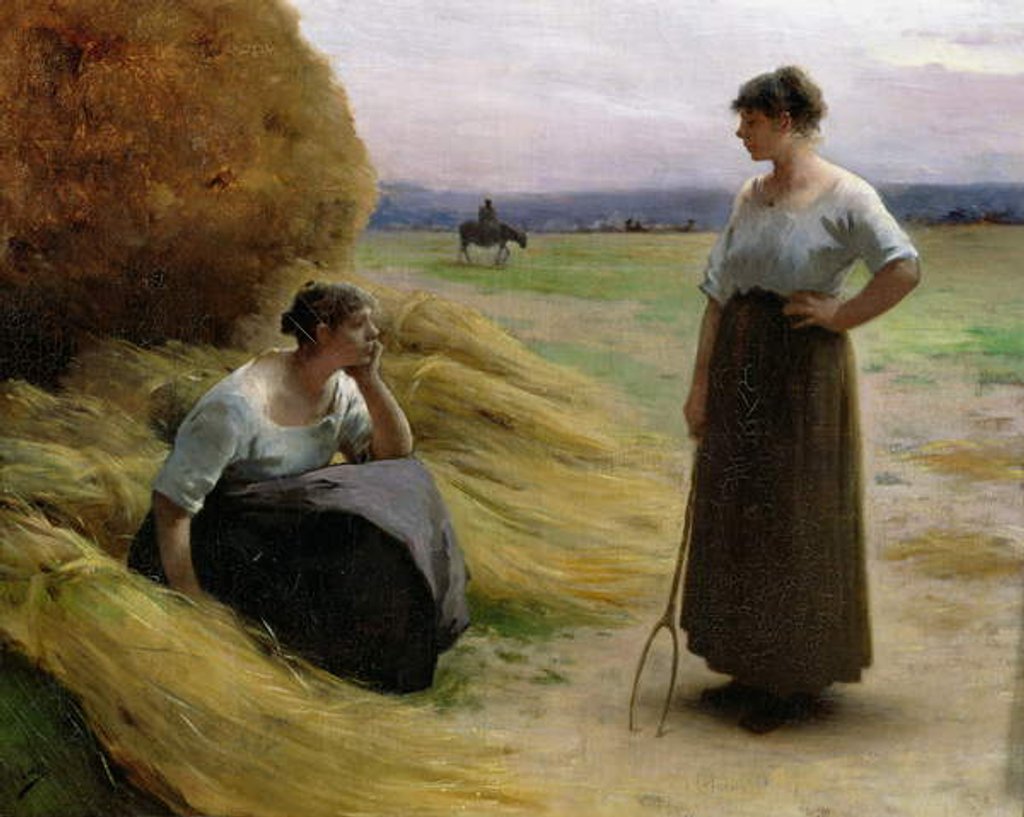 Detail of The Harvesters by Henri Lerolle