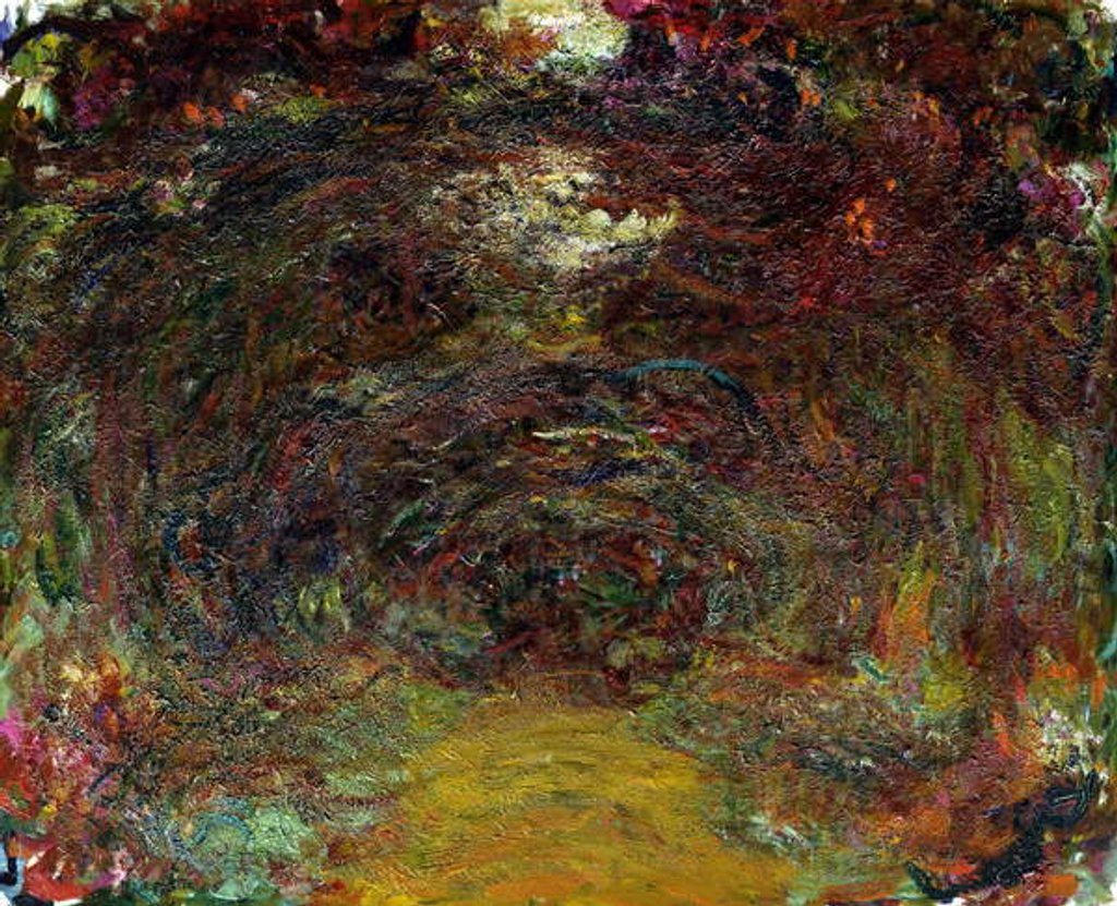Detail of The Rose Path, 1920-22 by Claude Monet