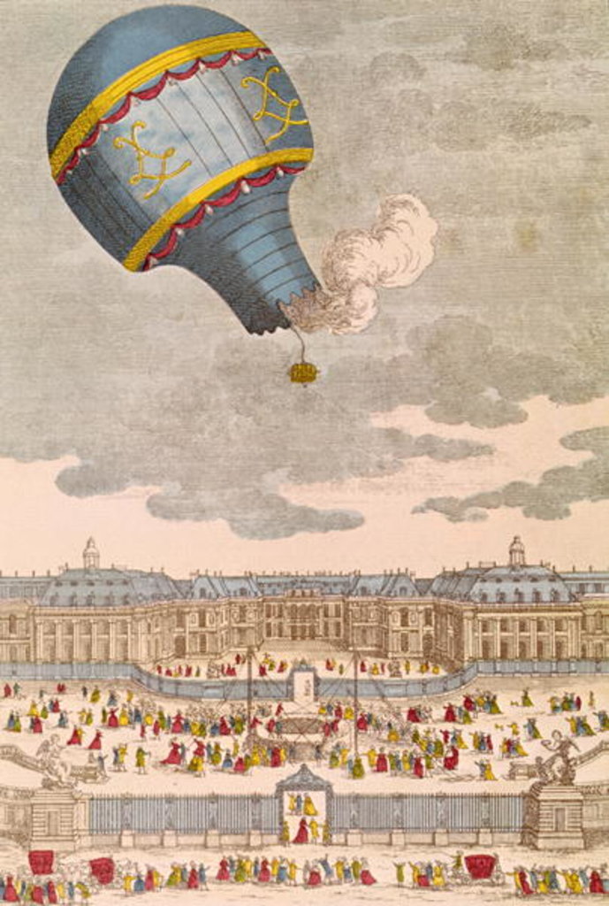 Detail of The Ballooning Experiment at the Chateau de Versailles, 19th September, 1783 by French School