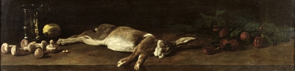 Detail of Still Life with a Hare, 1863 by Francois Bonvin