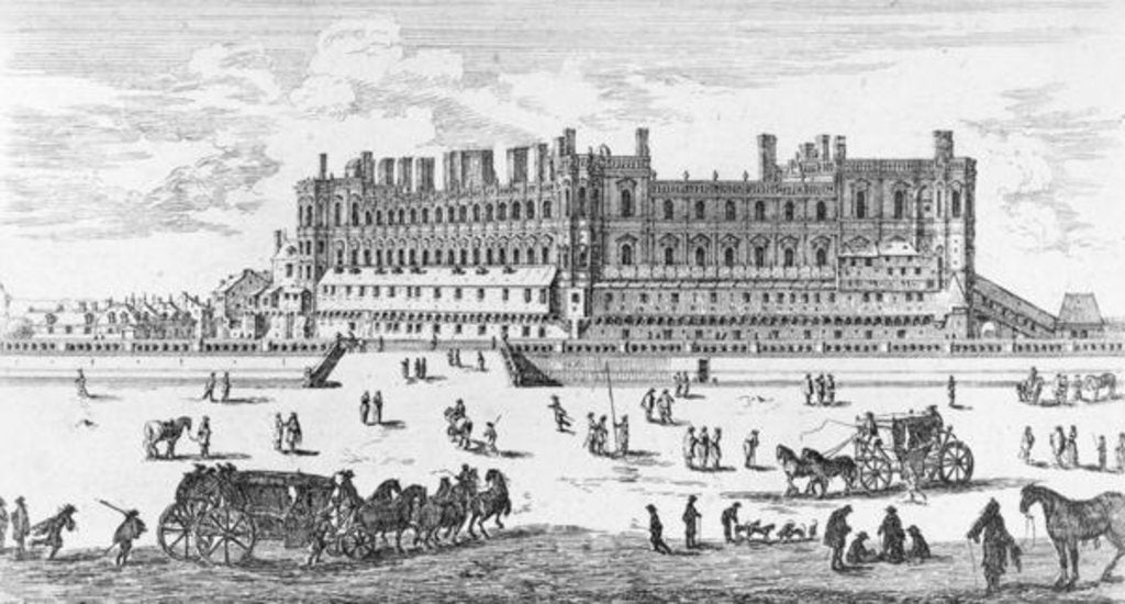 Detail of View of the Chateau de Saint-Germain-en-Laye, 1658 by Israel the Younger Silvestre