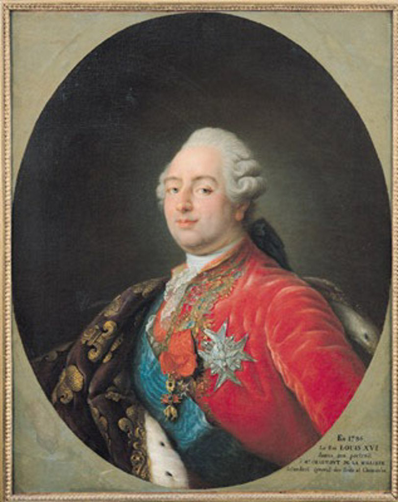 Detail of Louis XVI 1786 by Antoine Francois Callet