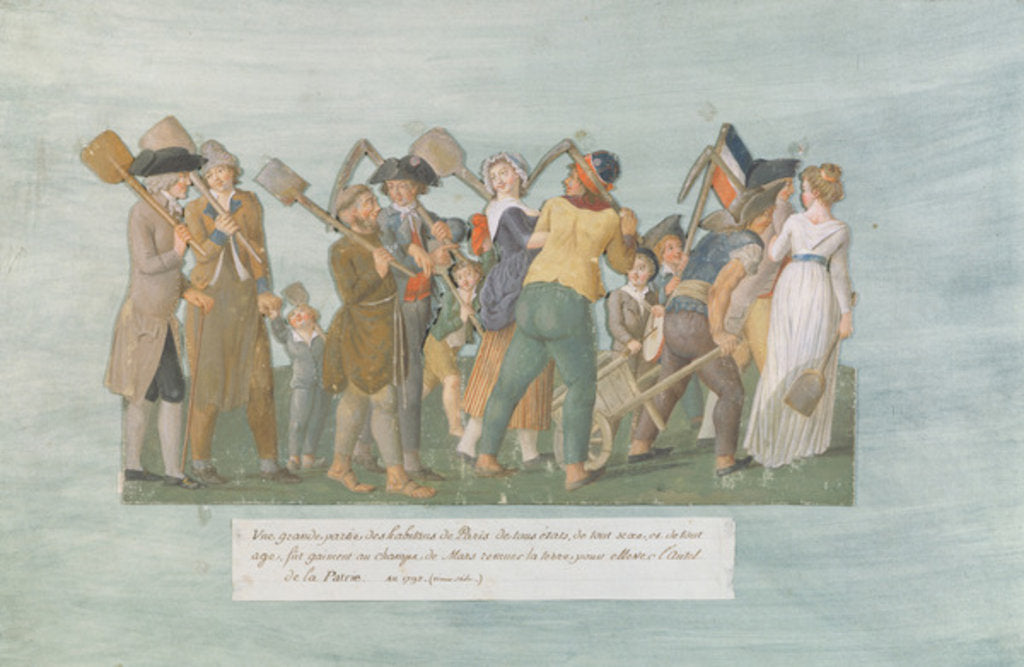 Detail of Fol.31 The Parisians going to the Champ de Mars, 1792 by Lesueur Brothers