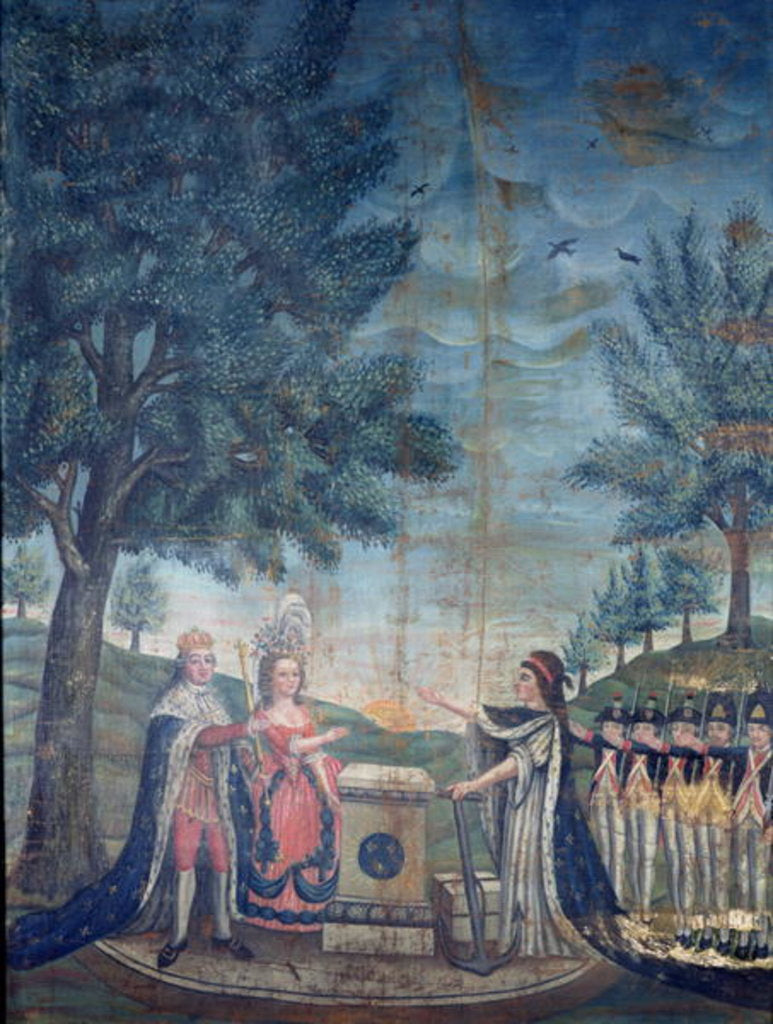 Detail of Oath of the King, the Queen, the Nation and the National Guard at the Festival of the Federation, 14th July 1790 by Dubois