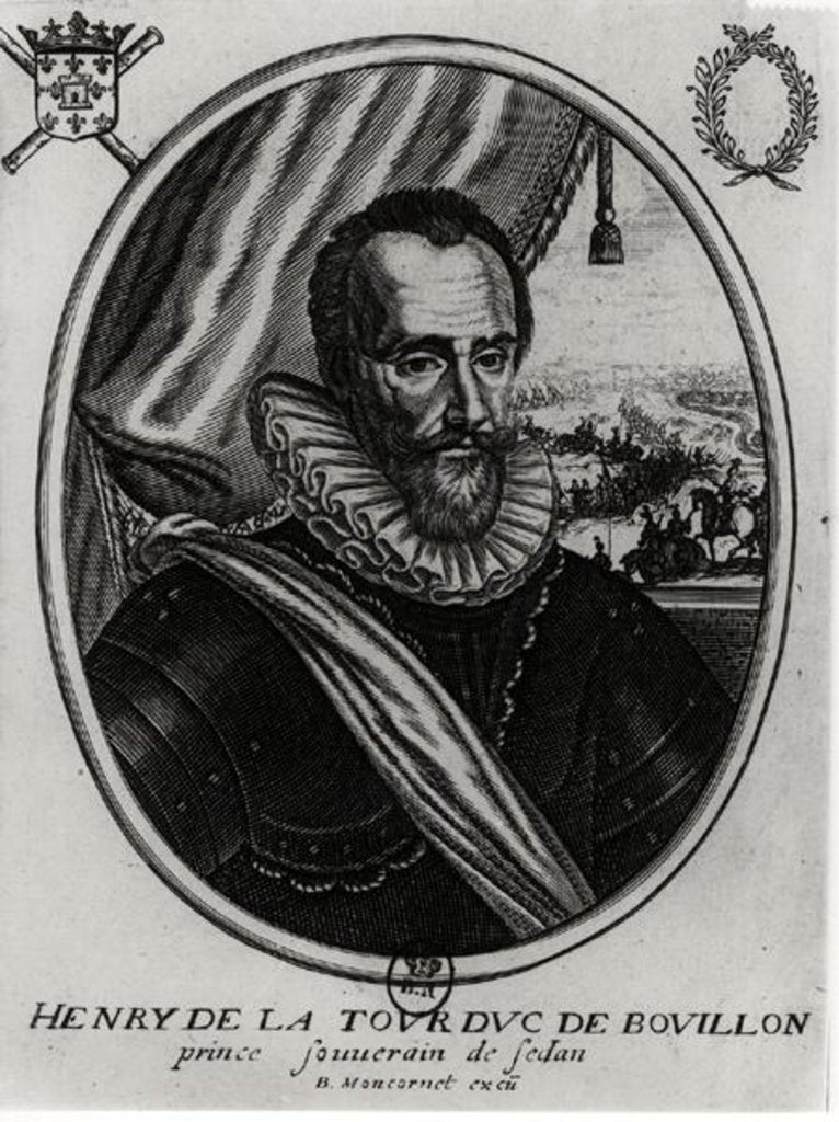 Detail of Henri de la Tour d'Auvergne by Balthazar Moncornet