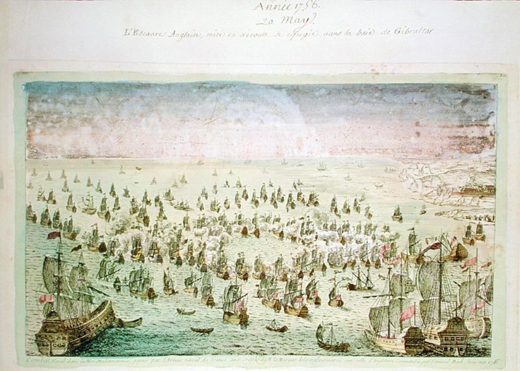 Detail of Siege of Mahon, 20th May 1756 by School French