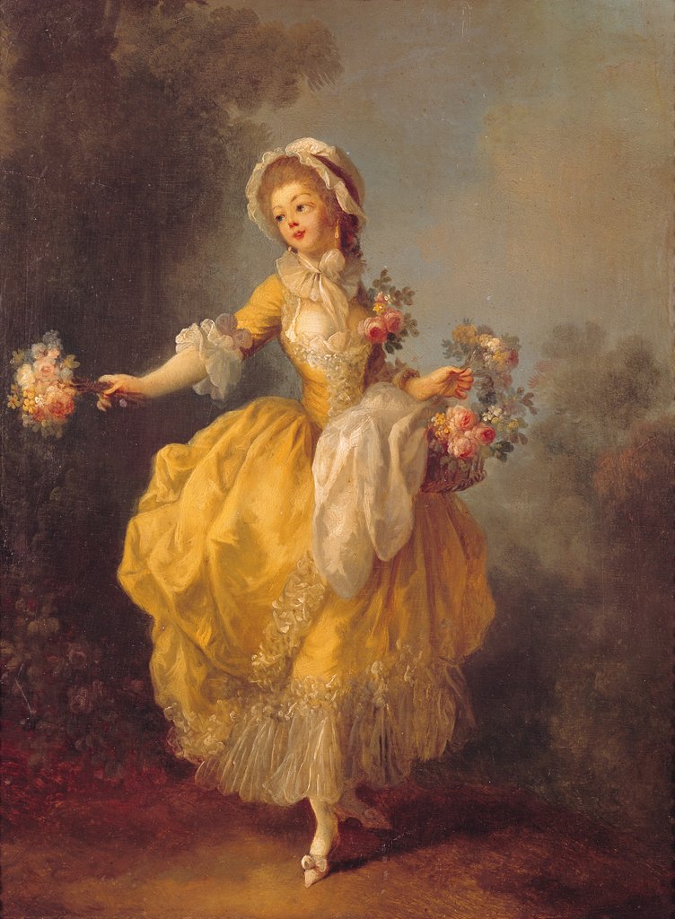 Detail of Dancer with a Bouquet by Jean-Frederic Schall