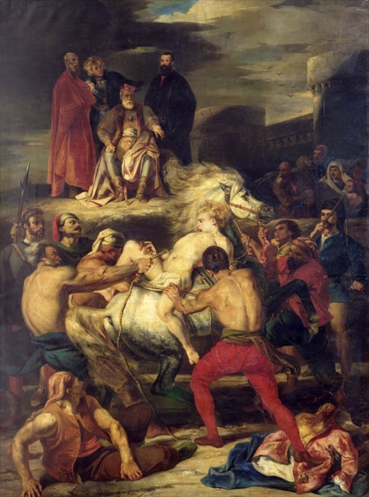 Detail of Mazeppa, 1827 by Louis Boulanger