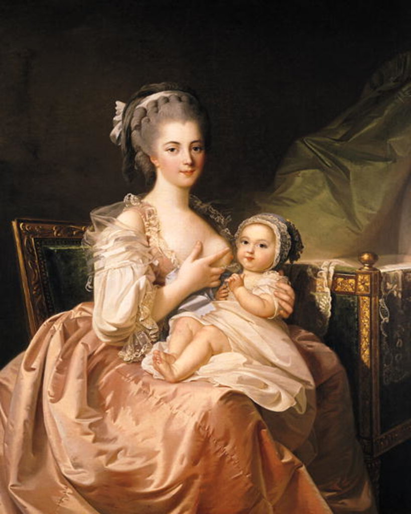 Detail of The Young Mother, c.1770-80 by Jean Laurent Mosnier