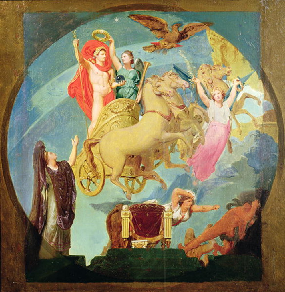 Detail of Apotheosis of Napoleon I 1853 by Jean Auguste Dominique Ingres
