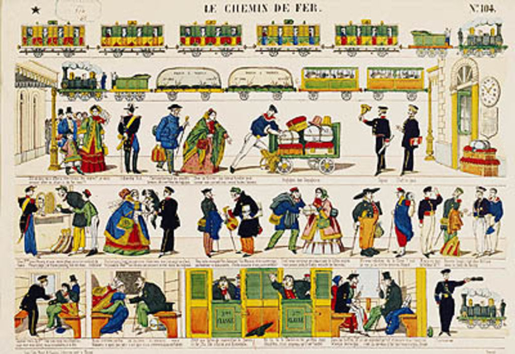 Detail of Rail Travel, c.1850 by French School