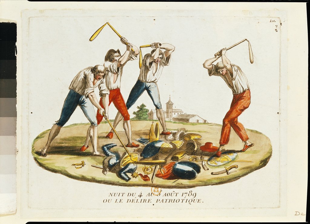 Detail of Night of the 4th August 1789 or, the Patriotic Delirium by French School