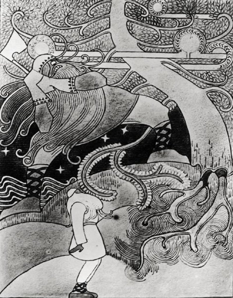 Detail of The Enormous Oak Tree is Cut Down by Joseph Alanen