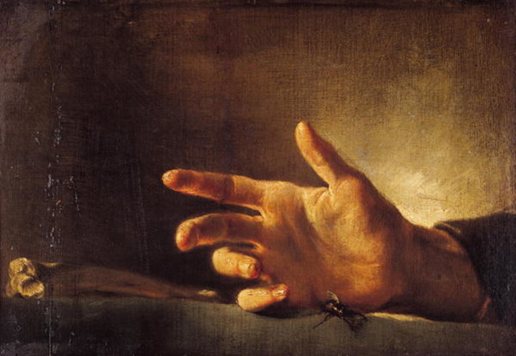 Detail of Study of a Hand by Theodore (attr. to) Gericault