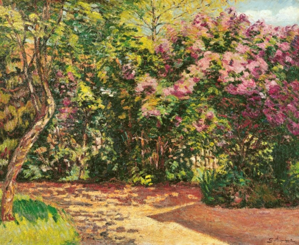 Detail of Lilac, the Artist's Garden by Jean Baptiste Armand Guillaumin