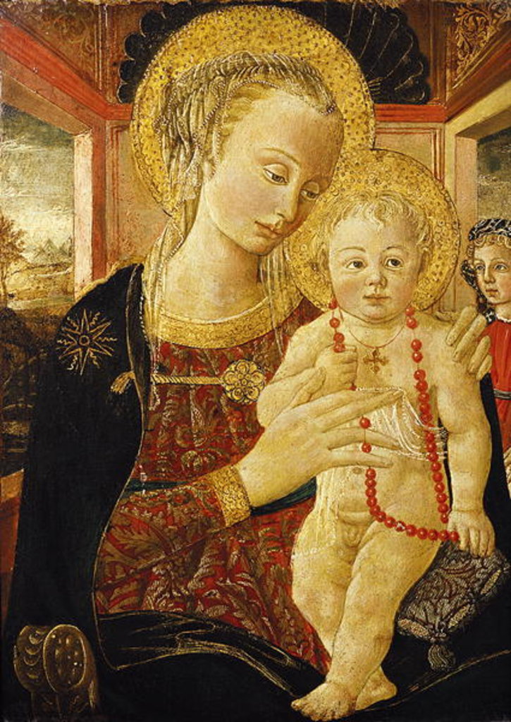 Detail of Virgin and Child by Francesco di Stefano Pesellino