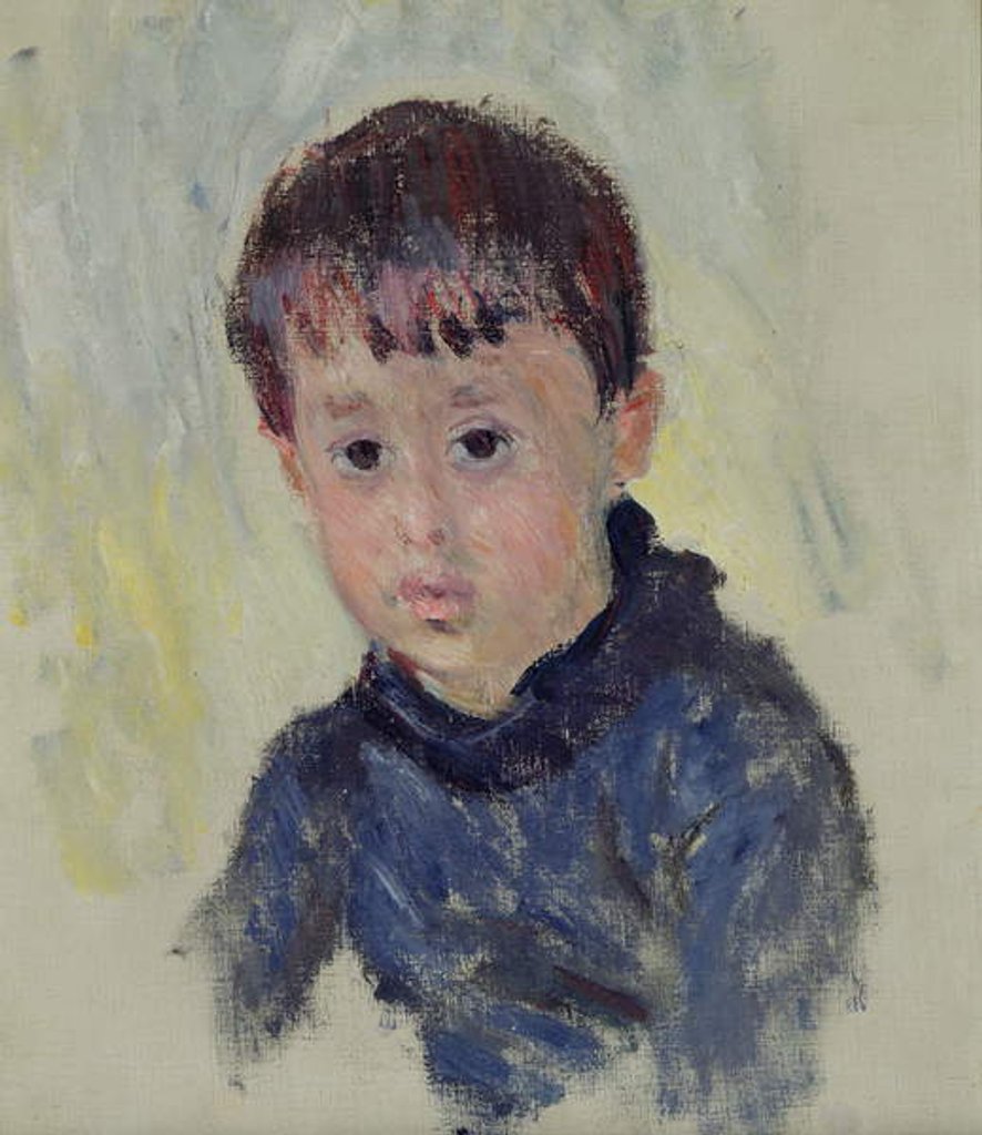 Detail of Michel Monet in a Blue Jumper, 1883 by Claude Monet
