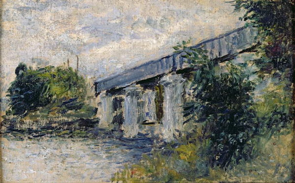 Detail of Railway Bridge at Argenteuil, 1874 by Claude Monet