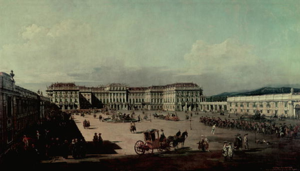 Detail of Schloss Schonbrunn, 1759-60 by Bernardo Bellotto