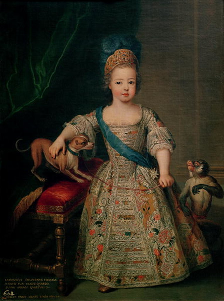 Detail of Louis XV as a child, 1714 by Pierre Gobert