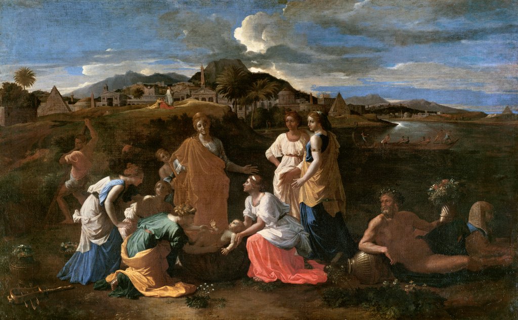 Detail of Moses Rescued from the Water, 1647 by Nicolas Poussin