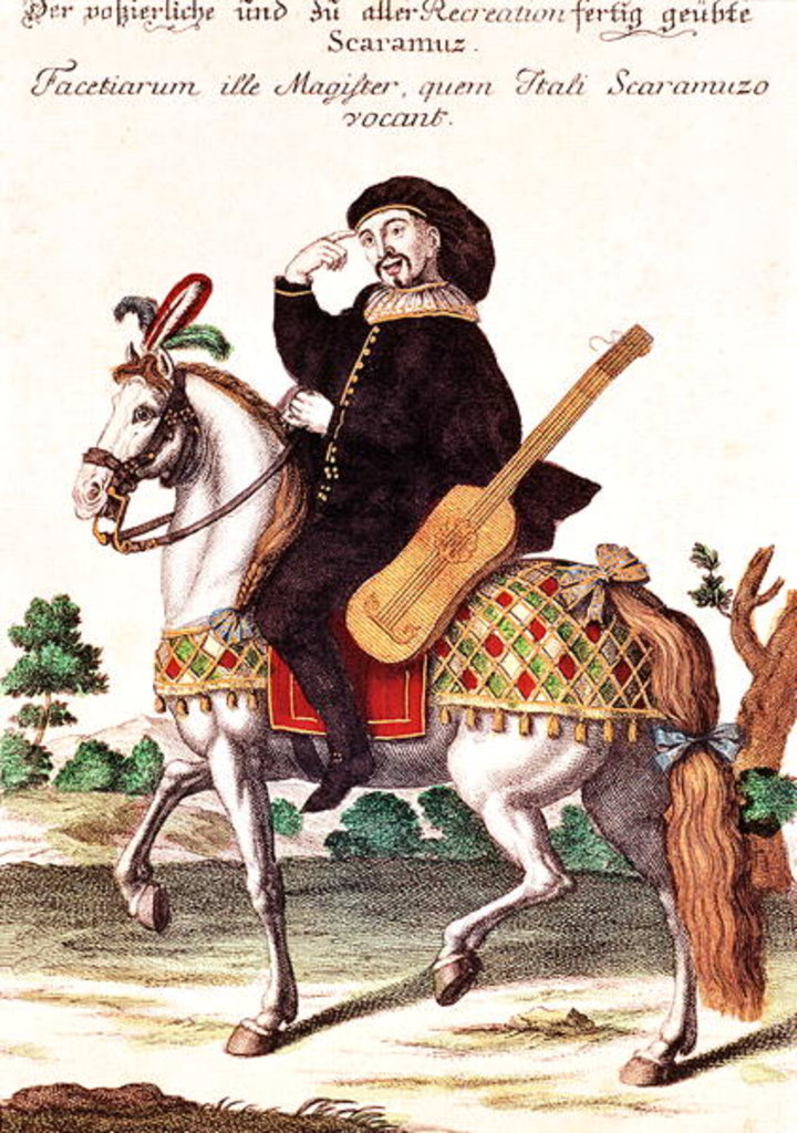 Detail of Scaramouche on Horseback by German School