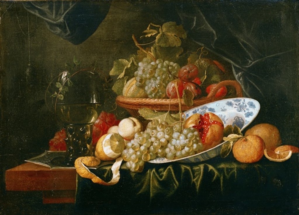 Detail of Still Life of Fruit by Alexander Coosemans