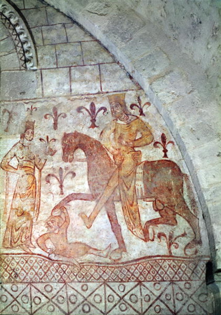 Detail of Hugues IX Lusignan defeating Nur al-Din in Syria by French School