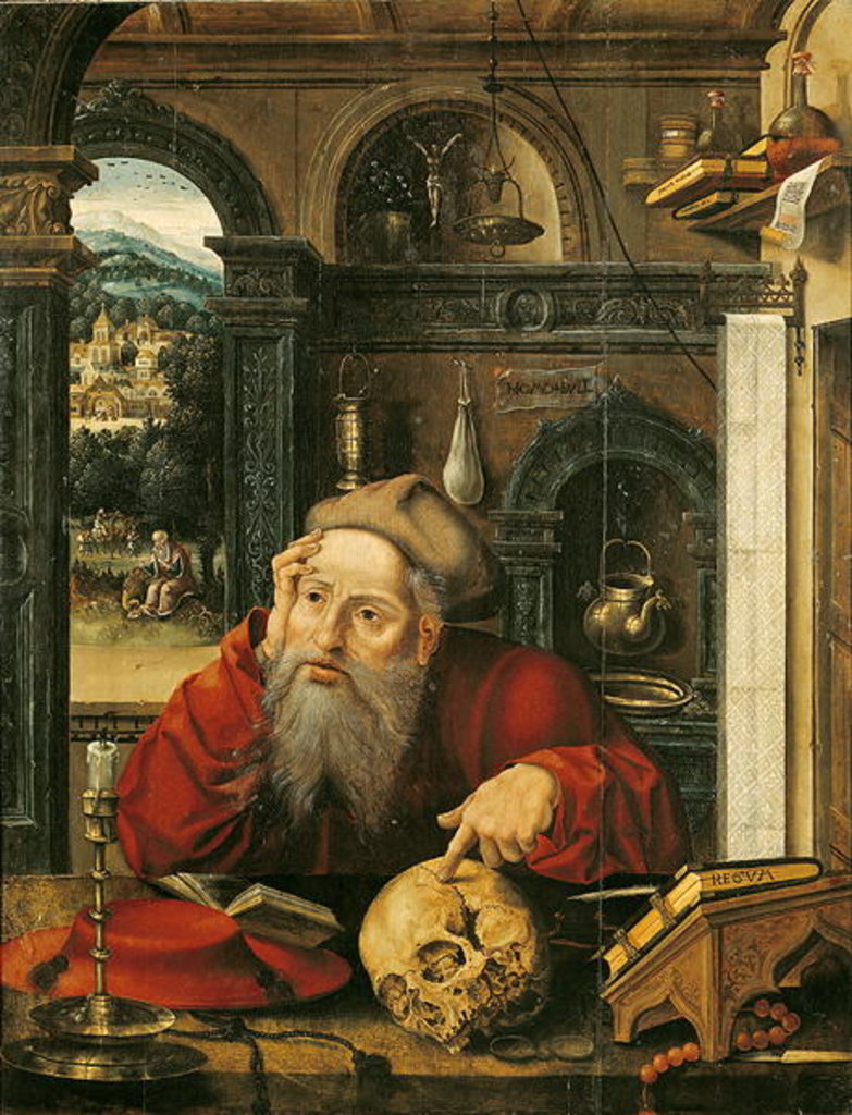 Detail of St. Jerome in his Study by Flemish School