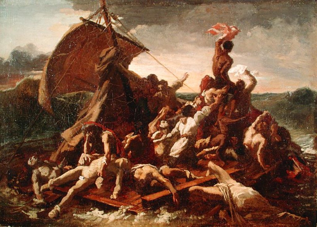 Detail of Study for The Raft of the Medusa, 1819 by Theodore Gericault