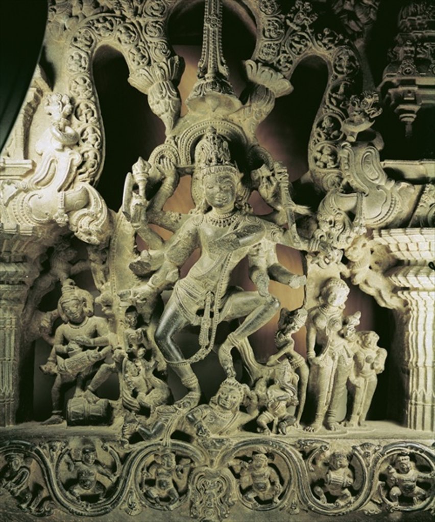 Detail of Lintel with Shiva Nataraja, Kakatiya dynasty by School Indian