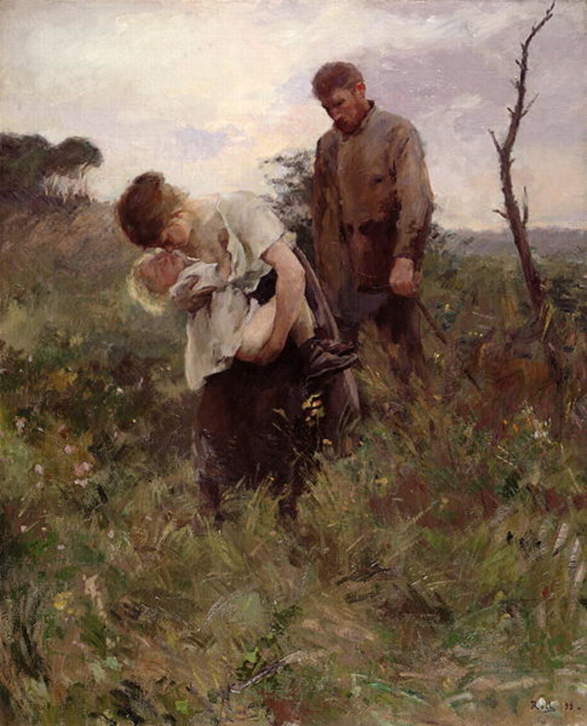 Detail of Exodus, 1893 by Alfred Roll