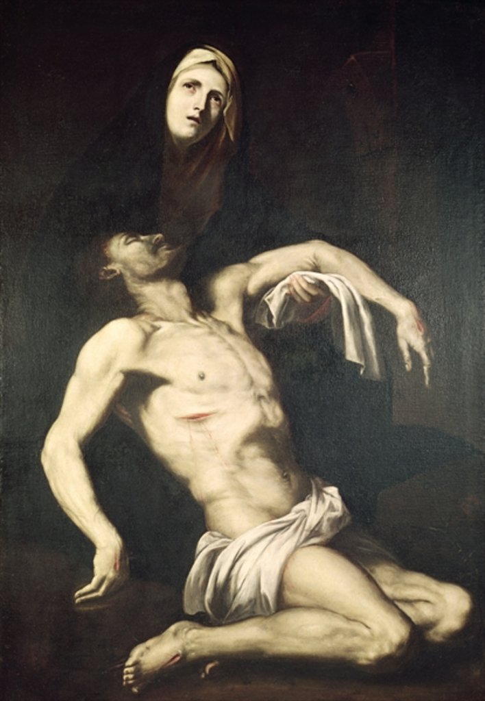 Detail of Descent from the Cross by Jusepe de (1591-1652) Ribera