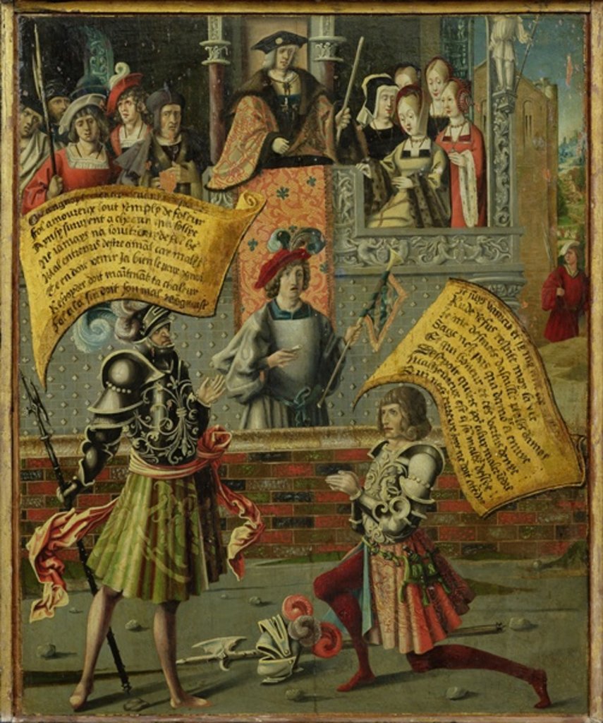 Detail of A Disarmed Knight on one Knee by French School